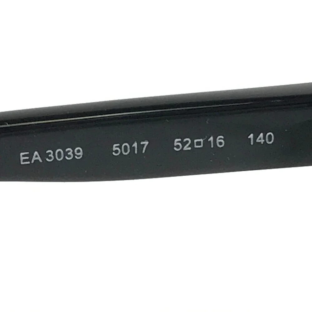 Emporio Armani Eyeglasses Frames EA3039 5017 Polished Black Round 52-16-140